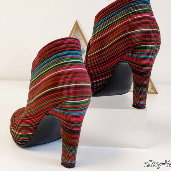 UN UNITED NUDE™ FOLD HI Women's Booties in Berry Mix Size US 6.5/ EUR 37/ UK 4 - Picture 6 of 11